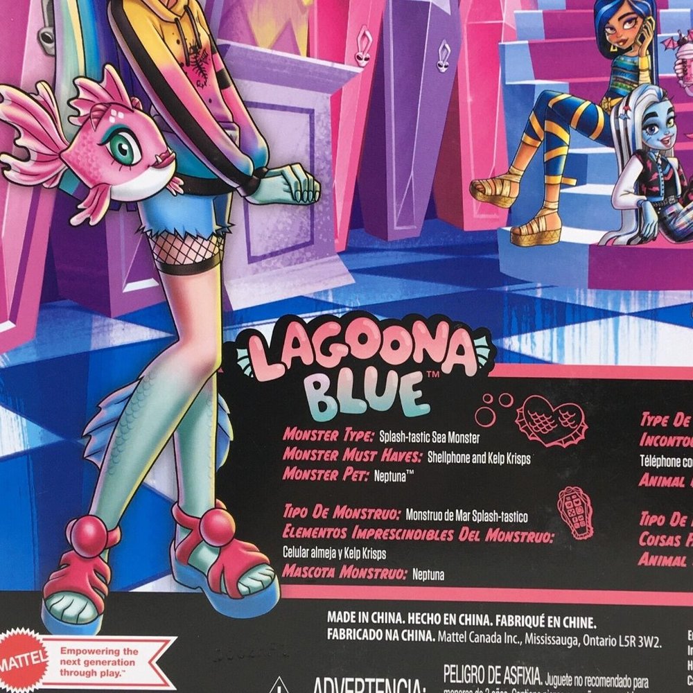 Monster High Lagoona Blue & Neptuna The Pet Fish - Picture 7 of 10